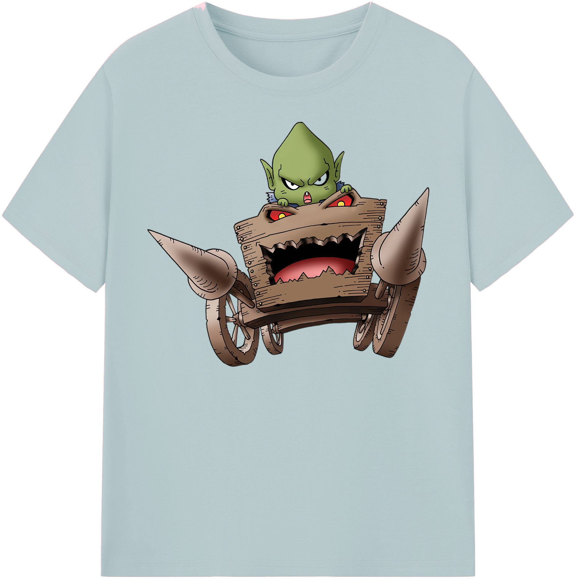 （画像用） ドラゴンクエスト Doragon Kuesuto Dragon Quest 綿100％半袖Tシャツ（フロントプリント）